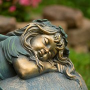 Zaer Ltd. International Pre-Order: 20" Tall Sleeping Fairy Magnesium Garden Statue "Ivy" ZR339217 View 2
