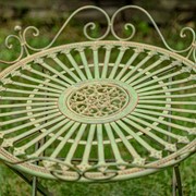 Zaer Ltd. International Pre-Order: "Stephania" Victorian-Style Folding Iron Garden Table in Antq. Green ZR090519-GR View 2