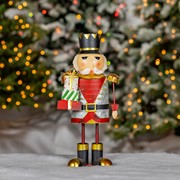 Zaer Ltd. International 17.25" Tall Metal Nutcracker Figurine with Gifts "Nikolai" ZR191187 View 2