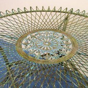 Zaer Ltd. International 48" Victorian-Style Large Round Iron Table in Antique Green ZR090700-GR View 2
