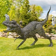 Zaer Ltd International 7.3ft Tall Giant Metal Tyrannosaurus Rex Garden Statue "Chompers" ZR220916 View 2