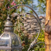 Zaer Ltd International 33.75"T. Victorian-Style Hanging Lantern with Ornate Stand in Silver "Ophelia" ZR190130-FS View 2