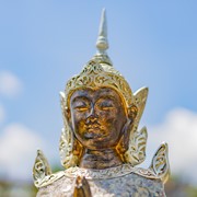Zaer Ltd International 17.3" Tall Polyresin Thai Buddha Kneeling in Prayer ZR920700 View 2