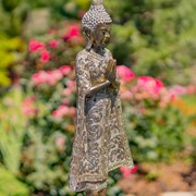 Zaer Ltd International 24.8" Tall Standing Thai Buddha with Hands Clasped in Prayer ZR920200 View 2