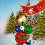 Zaer Ltd International Pre-Order: 10ft Christmas Archway with Jingle Bell Pillars & LED Lights "Sophia" ZR200442 View 2