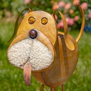 Zaer Ltd. International 18" Tall Hand Painted Iron Dog Decoration with Bobblehead "Arnold" ZR200419 View 2