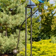 Zaer Ltd International 8.65ft. Tall XL Flying Blue Jay Iron Rocking Stake "Coco" ZR208660 View 2