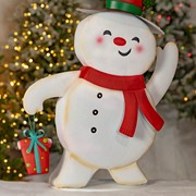 Zaer Ltd International Set of 2 Friendly Metal Snowmen Figurines "Icy & Icesis" ZR234430-SET View 2