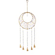 Zaer Ltd International Set of 6 Assorted Colorful Hand Beaded Metal Wind Chimes with Bells LS013278-SET View 2