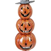 Zaer Ltd International 32.75" Tall Metal Jack-O-Lantern Totem Tower Halloween Decoration ZR909077 View 2