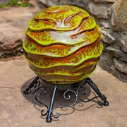 Zaer Ltd International Pre-Order: Set of 3 Assorted Ceramic Globe Tabletop Accents "Prague" ZR083903-SET View 2