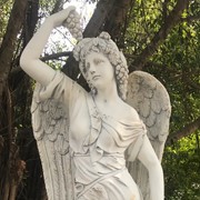 Zaer Ltd International Pre-Order: 63" Tall Magnesium Angel Statue in Antique Grey "Celeste" ZR322114-GY View 2
