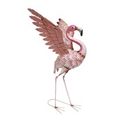 Zaer Ltd International Pre-Order: Set/4 Assorted Elegant Metal Flamingo Garden Figurines "Florida Keys" ZR241160-SET View 2