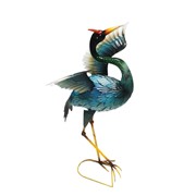 Zaer Ltd International Pre-Order: Set of 2 Assorted Blue Heron Garden Figurines with Red Head Feathers ZR241230-SET View 2