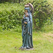 Zaer Ltd International Pre-Order: "Our Lady of Perpetual Help" Magnesium Garden Statue in Bronze ZR540016-BZ View 2