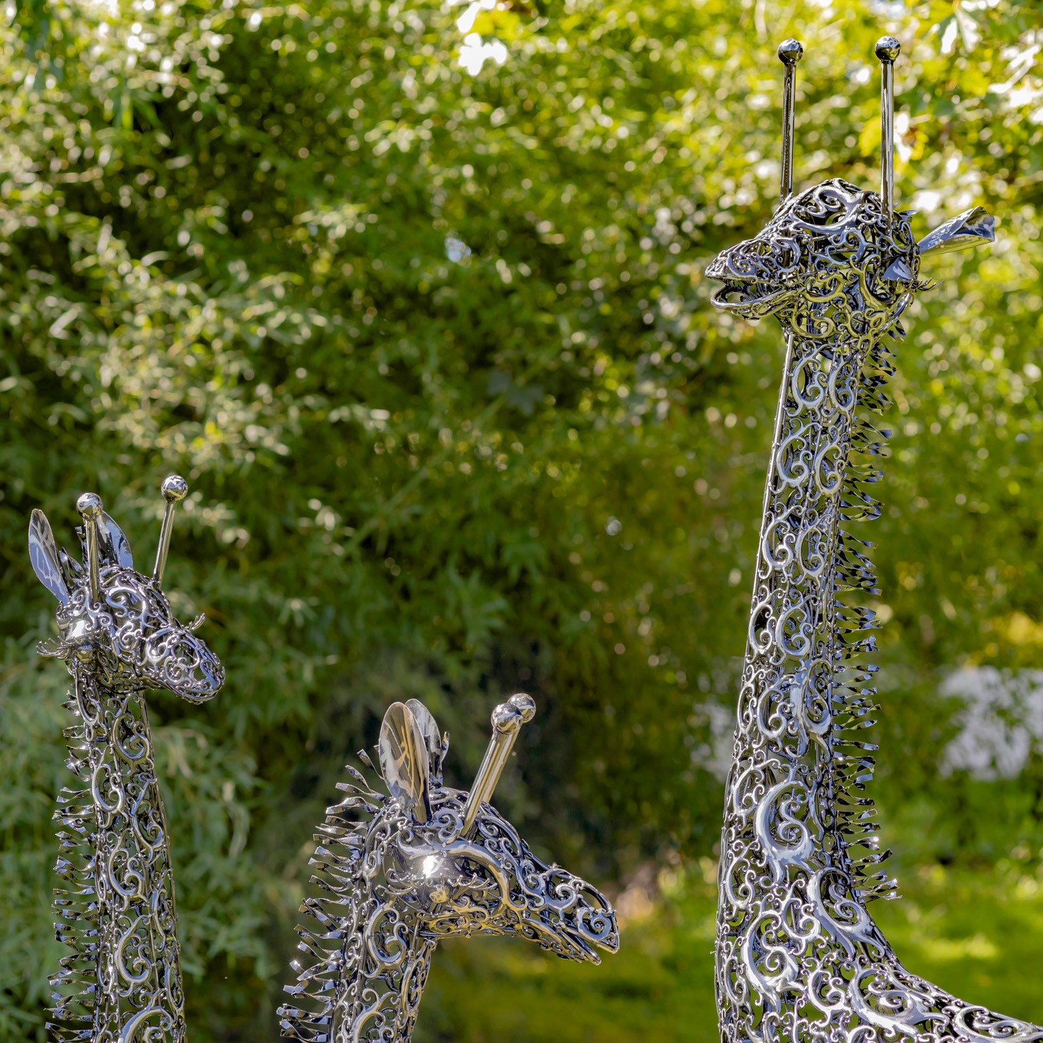 Metal Giraffe Garden Statue | Fasci Garden