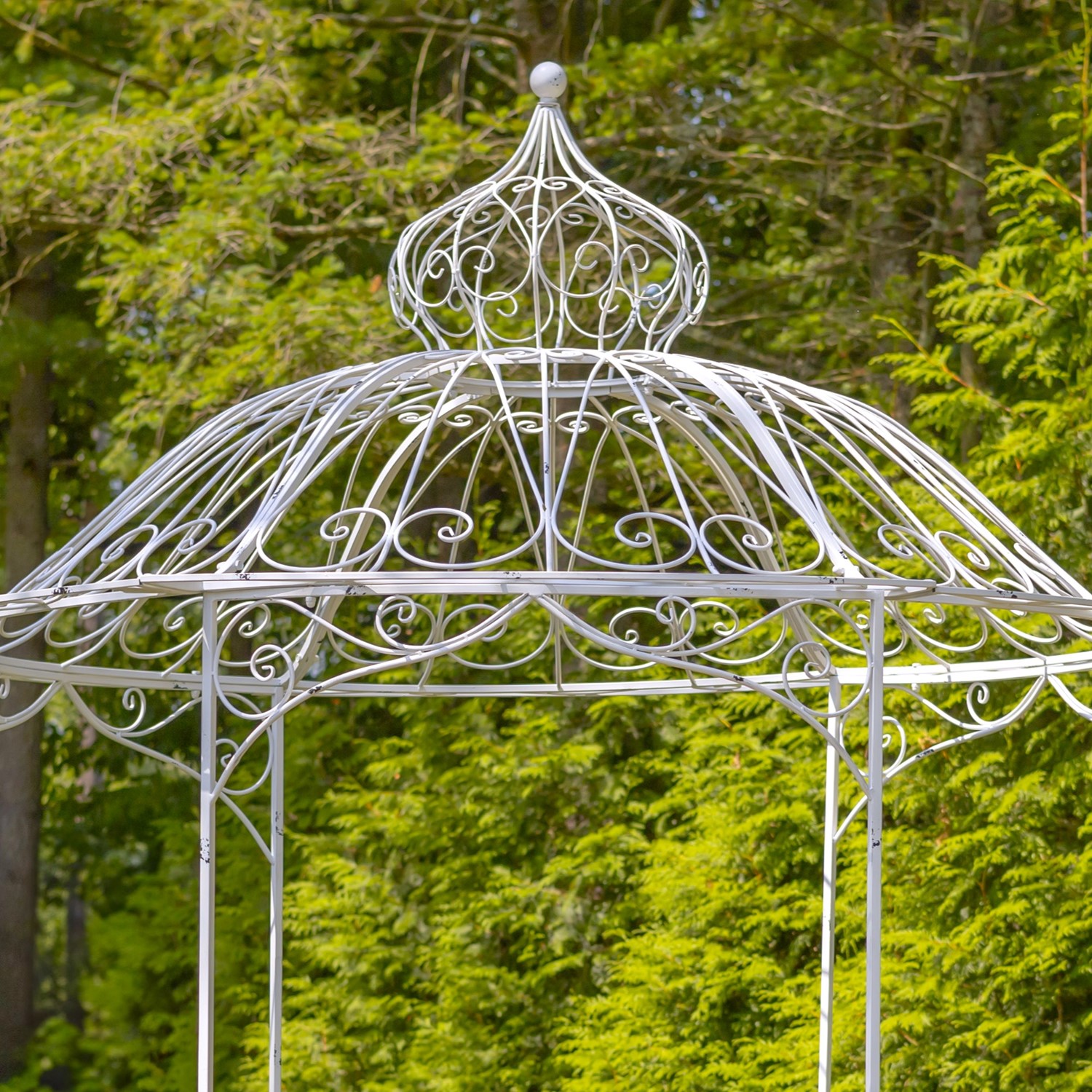 Zaer Ltd. International 5 ft. Long Iron Garden Bridge in