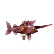 Zaer Ltd International Hand Painted Glass Swordfish on Gold-Plated Iron Pot Sticks in 6 Assorted Styles ZR199814 View 3