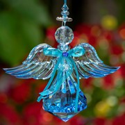 Zaer Ltd International Hanging Blue Acrylic Angel Ornaments in 6 Assorted Styles ZR503515 View 3