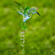 Zaer Ltd. International Hanging Acrylic 3-Piece Hummingbird Chain in 6 Assorted Colors ZR504014-SET View 3