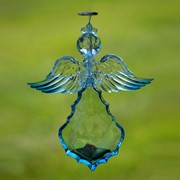 Zaer Ltd. International Large Hanging Blue Acrylic Angel Ornaments in 3 Assorted Styles ZR507515 View 3