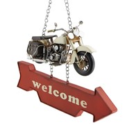 Zaer Ltd International Set of 6 Assorted Vintage Automobile Iron Hanging "WELCOME" Signs VA170009 View 3