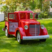 Zaer Ltd. International Large Iron Red "Charleston" Truck with LED Lights ZR208171-RD View 3