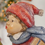 Zaer Ltd International Set of 2 "First Kiss" Standing Christmas Tushkas with Gifts ZR117614-SET View 3