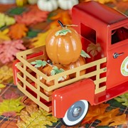 Zaer Ltd International Small Harvest Pickup Truck with Pumpkins in Glossy Red ZR160892-RD View 3