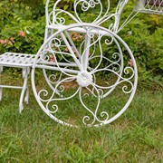 Zaer Ltd International Pre-Order: 50.5" Tall Iron Tricycle Plant Stand with Flower Baskets "Stephania" ZR170735-AW View 3