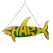 Zaer Ltd International Hanging Metal Shark Sign in 3 Assorted Colors ZR142127 View 3