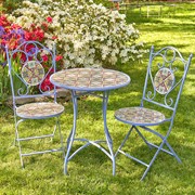 Zaer Ltd International Pre-Order: "New Orleans" Mosaic Bistro Set ZR850256-7 View 3