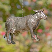 Zaer Ltd. International Galvanized Hanging Animal Birdhouse - Cow ZR180249-C View 3