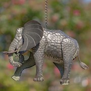 Zaer Ltd. International Galvanized Hanging Animal Birdhouse - Elephant ZR180249-F View 3