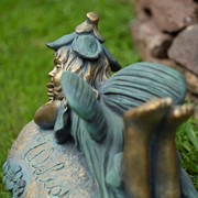 Zaer Ltd International 20" Tall Magnesium Fairy Statue Laying on Tummy "Fern" ZR339120 View 3