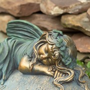Zaer Ltd. International 20" Tall Magnesium Sleeping Fairy Statue "Ivy" ZR339217 View 3