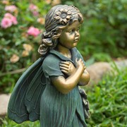 Zaer Ltd International 27" Tall Fairy Garden Statue with Crossing Arms "Tush" ZR220727 View 3