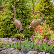 Zaer Ltd International Set of 2 Large Rustic Whooping Cranes ZR120028-RS View 3