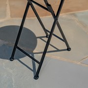 Zaer Ltd. International "Sedona" 23in. Tall Mosaic Folding Plant Stand - Tan & Blue ZR850216 View 3