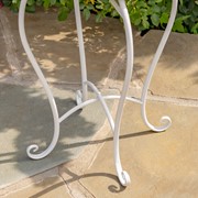 Zaer Ltd. International Pre-Order: "Cape May" 22in. Tall Mosaic Pedestal Plant Stand - White & Blue ZR850191 View 3