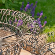 Zaer Ltd. International Set of 3 Round Iron Wire Basket Plant Stands in Antique Bronze "London 1820" ZR220392-BZ View 3