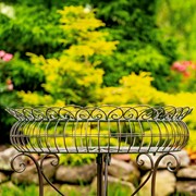 Zaer Ltd. International Set of 3 Round Plant Stands with Baskets in Antique Bronze "Copenhagen 1843" ZR220408-BZ View 3