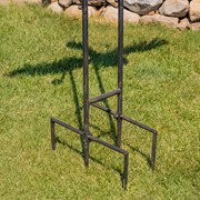 Zaer Ltd International 8.65ft. Tall XL Flying Blue Jay Iron Rocking Stake "Coco" ZR208660 View 3