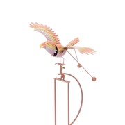 Zaer Ltd International Set of 6 Assorted Colorful Metal Rocking Bird Garden Stakes ZR208700-SET View 3