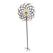 Zaer Ltd. International 70" Tall Abstract Metal Windmill Stake "Eliana" ZR197360 View 3
