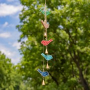 Zaer Ltd International Set of 8 Assorted Hanging Metal Decorative Wind Chime Chains LS015143-SET View 3
