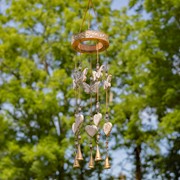 Zaer Ltd International Set of 6 Assorted Wood & Metal Hanging Wind Chimes with Dangling Accents LS016846-SET View 3