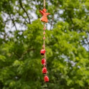 Zaer Ltd International Set of 6 Assorted Color Metal & Wood Angel Wind Chimes with Dangling Bells LS017016-SET View 3