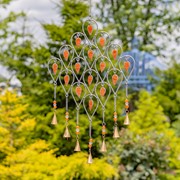 Zaer Ltd International Set of 6 Assorted Colorful Acrylic & Metal Wind Chimes with Dangling Bells LS019760-SET View 3