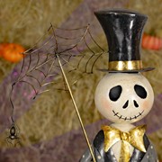 Zaer Ltd International Pre-Order: 32.25" Tall Old School Dapper Skeleton Boy "Bones Junior" ZR196175 View 3